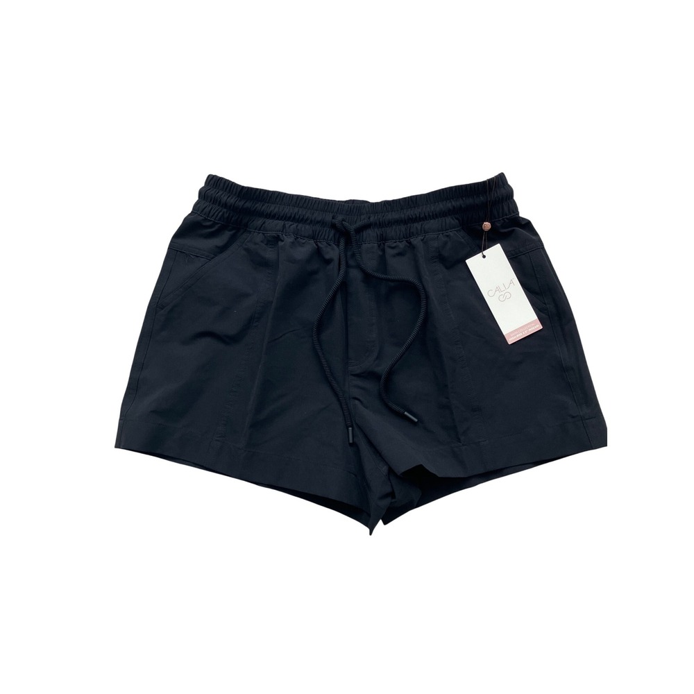 CALIA Women's Black High Rise Swim Shorts 25 Inseam Bodyfree Bodybreeze
